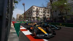 f1 cars on track